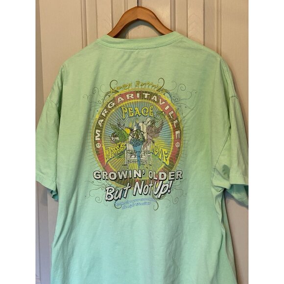Margaritaville Las Vegas Green S/S T-Shirt Men's XXL Jimmy Buffet's - Picture 7 of 7